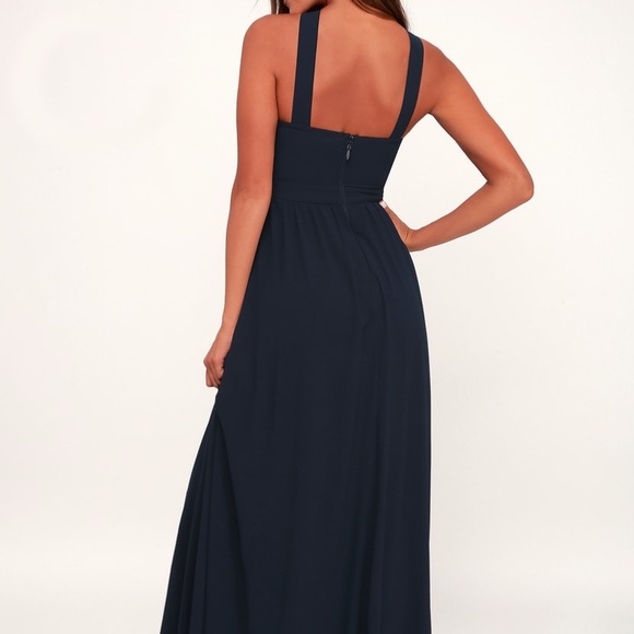 Lulus Air of Romance Maxi Dress in Navy - Picture 3 of 6